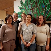 Ulli Maier, Nicole Ruhland, Annabell Petermaier, Susanne Seeanner, Konrad Michelazzi-Zorzi und Karin Finsterer stehen als neuer Elternbeirat für die Belange der Eltern bereit.